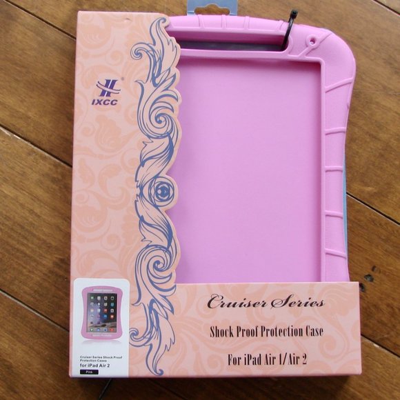 Pink iPad Air 1 or Air 2 Case Shock Proof Protection Case BRAND NEW NWT - Picture 1 of 5